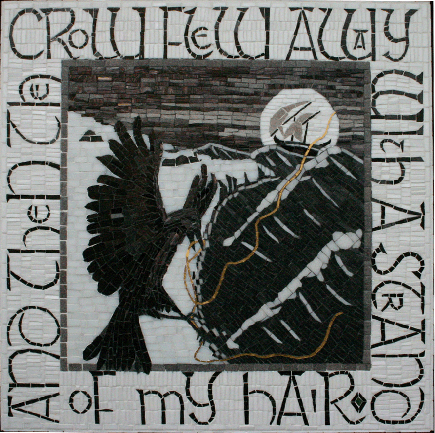 Finished Crow Mosaic