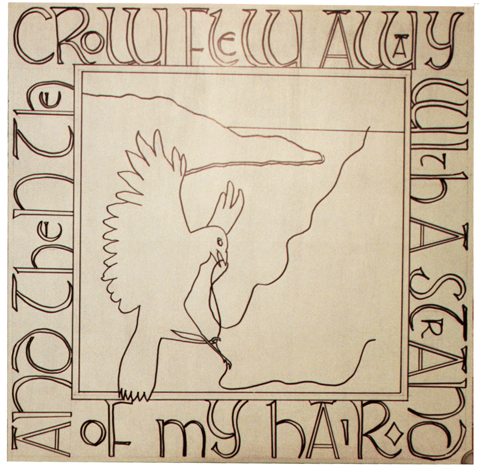 Cartoon of Crow Mosaic